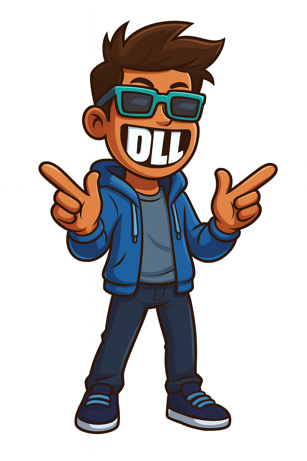 Stylized Dude Logic character art